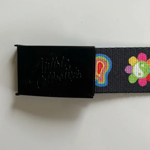 Colorful reversible DIY style belt, brand new and adjustable size from 42in-22in - Picture 5 of 9